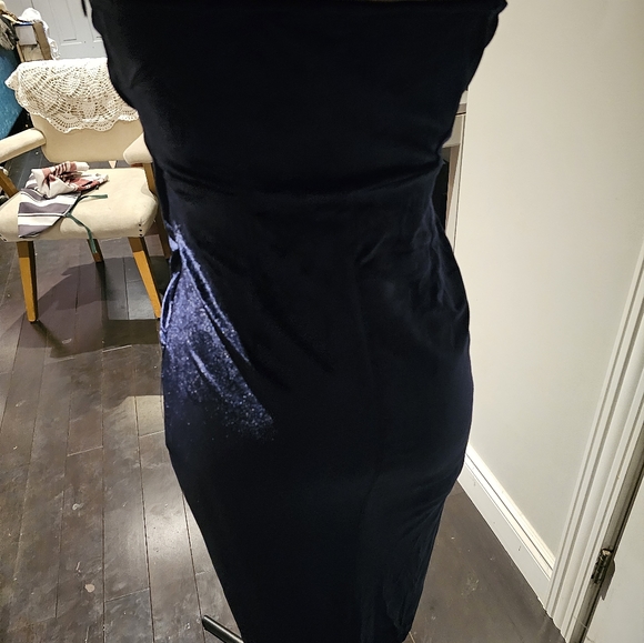 CRAZY DOUBLE SHIEN BLUE DRESS - Picture 6 of 8